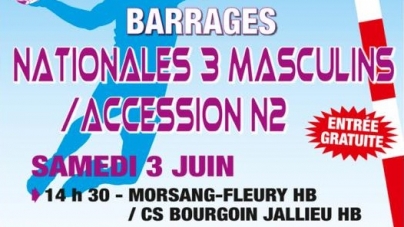 CSBJ Handball : le programme du barrage d’accession